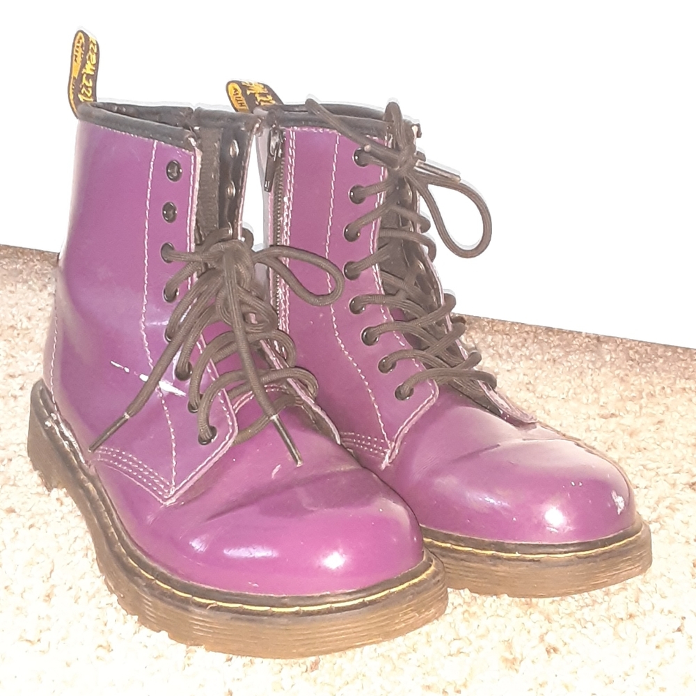 Vegan purple Doc Martens